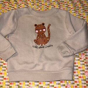 ❤️ Garanimals Sweatshirt Baby Girls Size 24 months Wild about Daddy Valentine’s